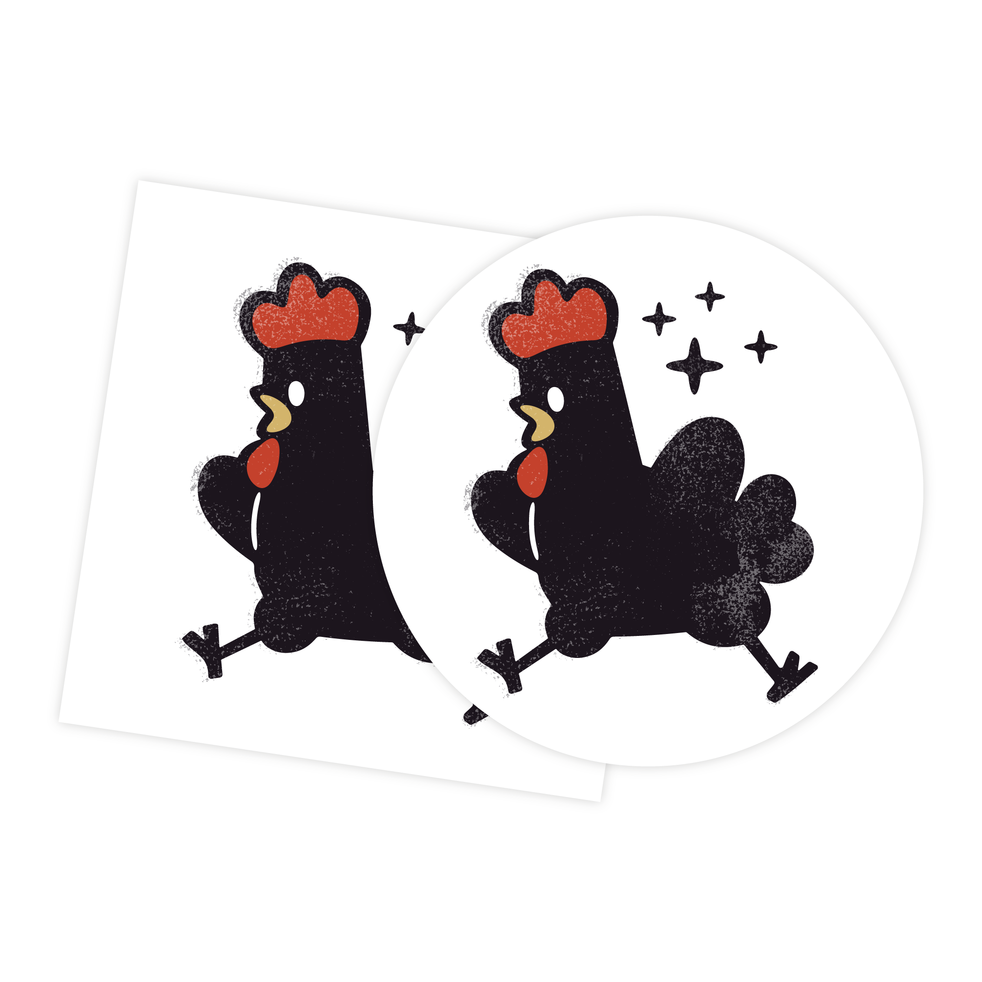 Basic Shapes Sticker Chicken Basic shapes sticker chicken