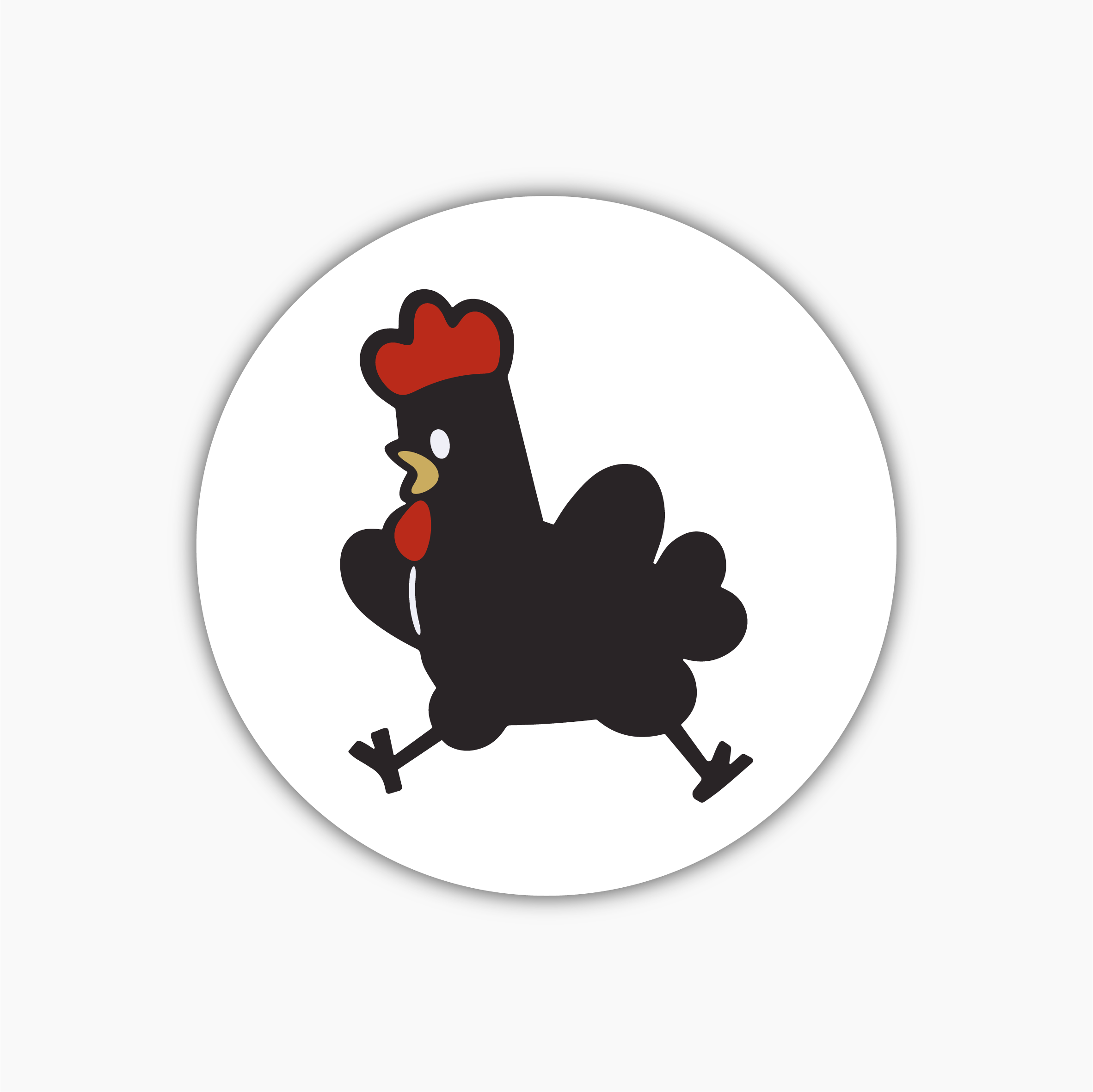 Sticker Chicken Cut Circle Die Cut Stickers – Sticker Chicken